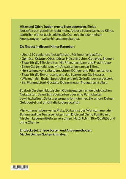 Produktbild: Nutzgarten im Klimawandel