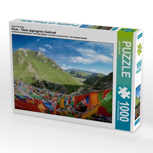 CALVENDO Puzzle Ein Motiv aus dem Kalender Kham - Tibets abgelegenes Hochland | 1000 Teile Lege-Größe 64x48cm Foto-Puzzle für glückliche Stunden
