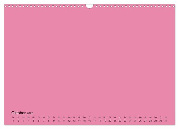 Produktbild: DIY Bastel-Kalender -Warme Pastell Farben- Zum Selbstgestalten (Wandkalender 2026 DIN A3 quer), CALVENDO Monatskalender