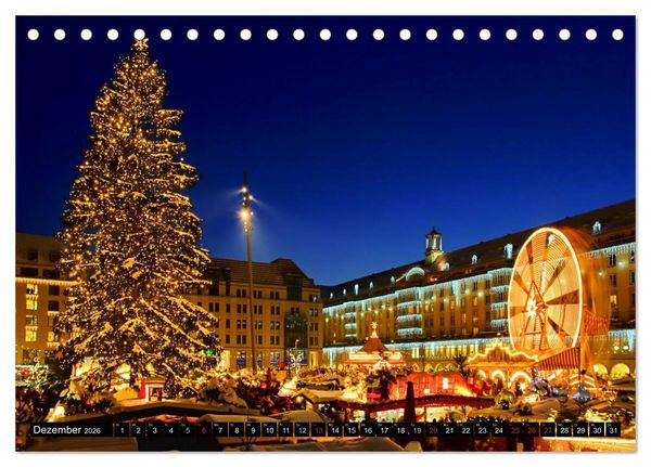 Produktbild: Dresden - Wundersch&ouml;nes Elbflorenz (Tischkalender 2026 DIN A5 quer), CALVENDO Monatskalender