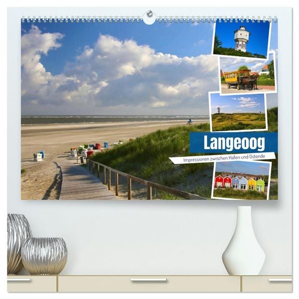 Produktbild: Langeoog 2026. Impressionen zwischen Hafen und Ostende (hochwertiger Premium Wandkalender 2026 DIN A2 quer), Kunstdruck in Hochglanz