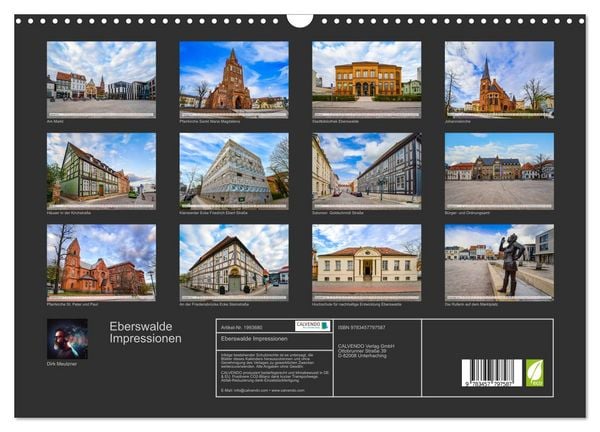 Produktbild: Eberswalde Impressionen (Wandkalender 2026 DIN A3 quer), CALVENDO Monatskalender