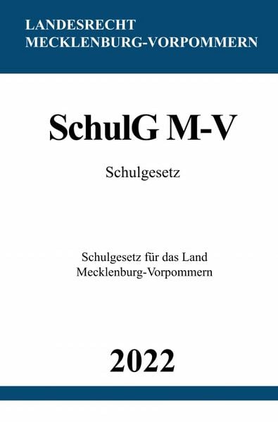 Produktbild: Schulgesetz SchulG M-V 2022