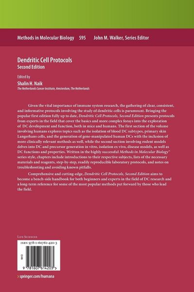 Produktbild: Dendritic Cell Protocols