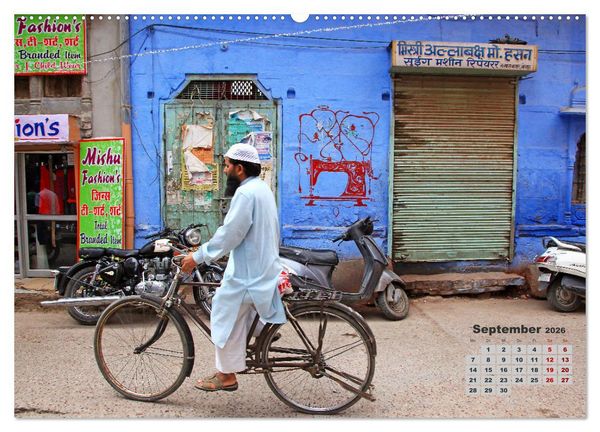 Produktbild: Typisch Indien - Unterwegs in Rajasthan (Wandkalender 2026 DIN A2 quer), CALVENDO Monatskalender