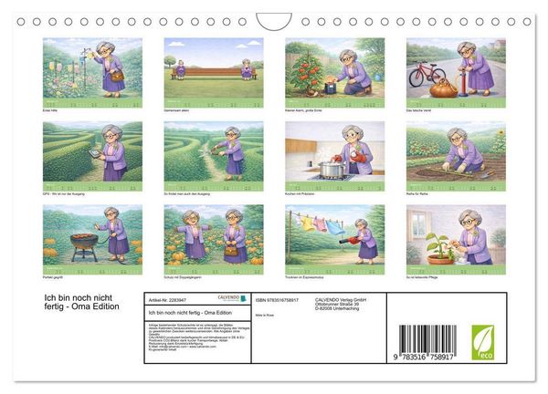 Produktbild: Ich bin noch nicht fertig - Oma Edition (Wandkalender 2027 DIN A4 quer), CALVENDO Monatskalender