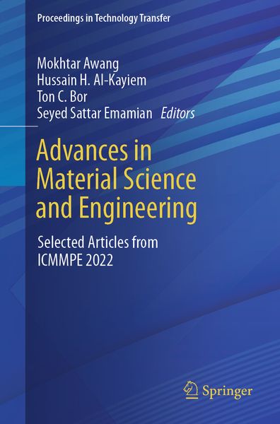 Produktbild: Advances in Material Science and Engineering