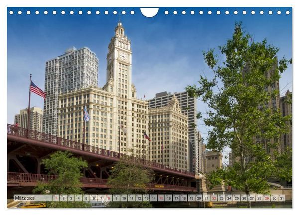 Produktbild: CHICAGO Stadtzentrum (Wandkalender 2026 DIN A4 quer), CALVENDO Monatskalender