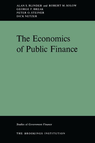 Produktbild: The Economics Of Public Finance