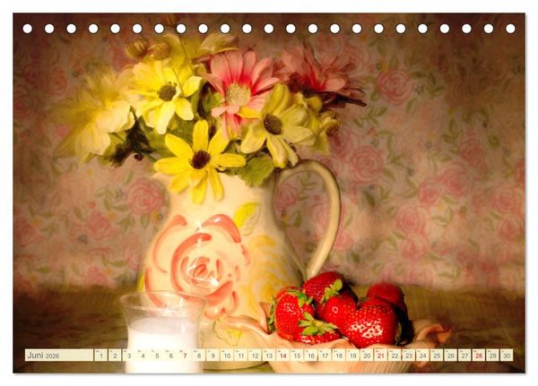 Produktbild: Nostalgische Stillleben. Die Poesie der Bilder (Tischkalender 2026 DIN A5 quer), CALVENDO Monatskalender