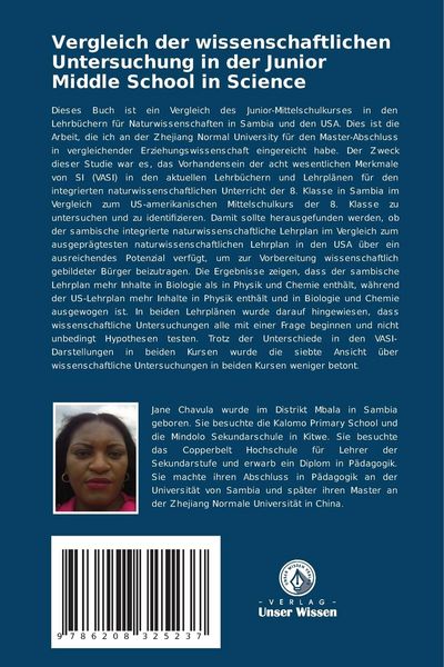 Produktbild: Vergleich der wissenschaftlichen Untersuchung in der Junior Middle School in Science