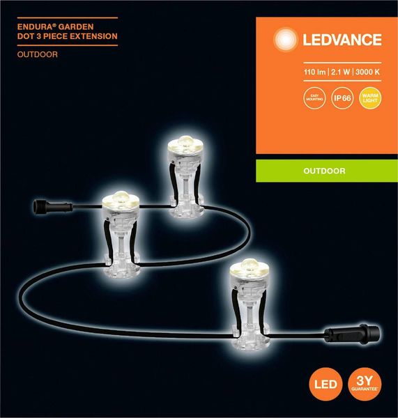 Produktbild: LEDVANCE 4058075478510 Endura Garden Dot LED-Lichterkette LED 2.1W Transparent