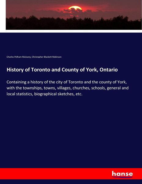 Produktbild: History of Toronto and County of York, Ontario