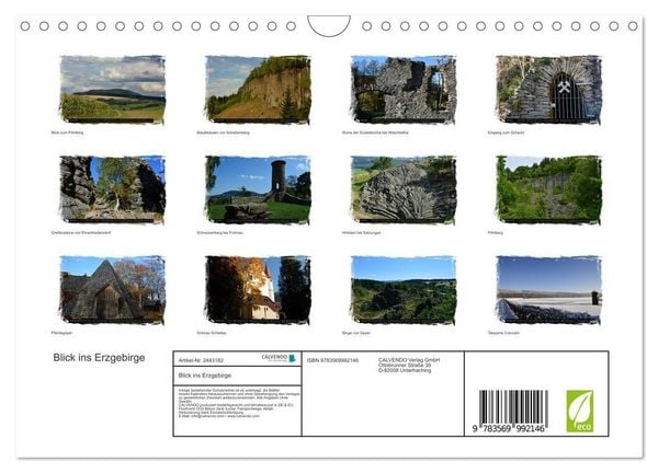 Produktbild: Blick ins Erzgebirge (Wandkalender 2027 DIN A4 quer), CALVENDO Monatskalender