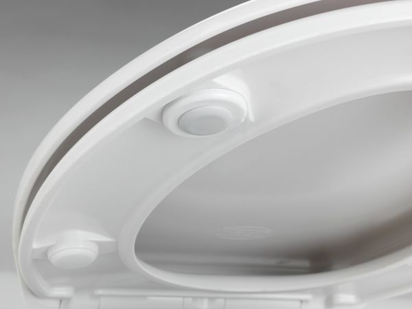 Produktbild: WC Sitz Mod. Gubbio Wei&szlig;, stabiler Toilettensitz mit Absenkautomatik