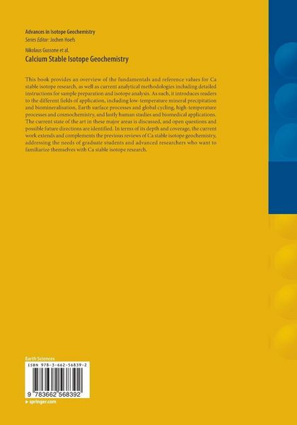 Produktbild: Calcium Stable Isotope Geochemistry