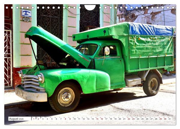 Produktbild: CHEVY POWER - Amerikanische Pickup Trucks in Kuba (Wandkalender 2026 DIN A4 quer), CALVENDO Monatskalender