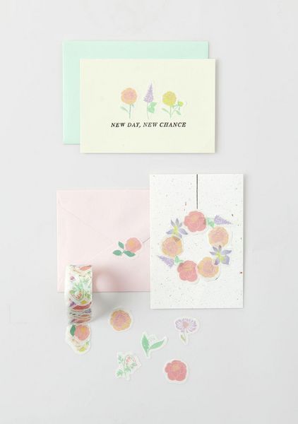 Produktbild: Washi Sticker Blumen, Pastell , The Sky is the Limit, 200 Stk/Rolle