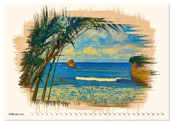 Produktbild: Korfu - Griechische Adria-Insel (Wandkalender 2026 DIN A4 quer), CALVENDO Monatskalender