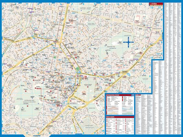 Produktbild: Athens, Athen, Borch Map
