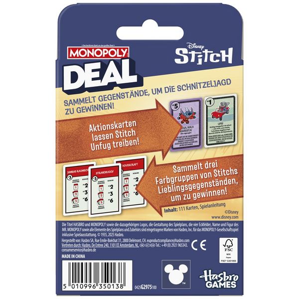Produktbild: Monopoly Deal Disney Stitch