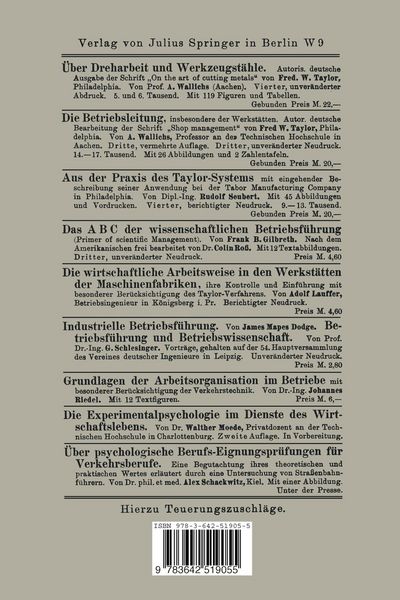 Produktbild: Kritik des Taylor-Systems