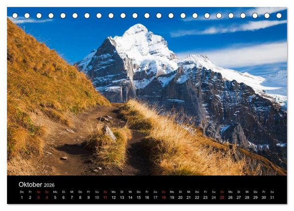 Produktbild: BERNER ALPEN - Natur und Landschaften (Tischkalender 2026 DIN A5 quer), CALVENDO Monatskalender