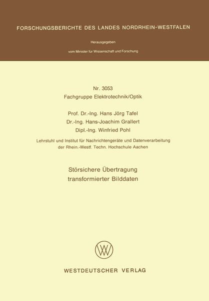 Produktbild: St&ouml;rsichere &Uuml;bertragung transformierter Bilddaten