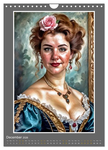 Produktbild: Ladies, Lace and Flowers (Wall Calendar 2026 DIN A4 portrait), CALVENDO 12 Month Wall Calendar