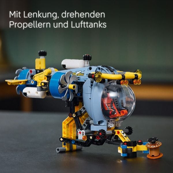 Produktbild: LEGO Technic Tiefseeforscher U-Boot Set für Kinder, Bauspielzeug 42201