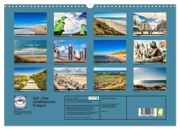 Produktbild: Sylt - Das nordfriesische Ereignis (Wandkalender 2026 DIN A3 quer), CALVENDO Monatskalender