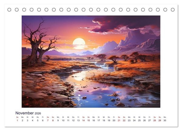 Produktbild: Die Karawane zieht weiter (Tischkalender 2026 DIN A5 quer), CALVENDO Monatskalender