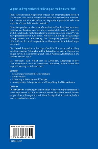 Produktbild: Vegane und vegetarische Ern&auml;hrung aus medizinischer Sicht