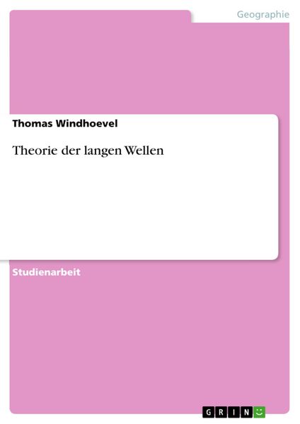 Produktbild: Theorie der langen Wellen