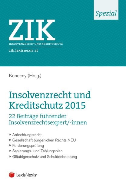 Produktbild: ZIK Spezial - Insolvenzrecht und Kreditschutz 2015