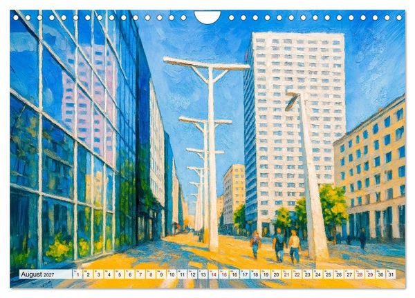 Produktbild: Warschau Impressionen - Historische Orte in leuchtenden Farben (Wandkalender 2027 DIN A4 quer), CALVENDO Monatskalender