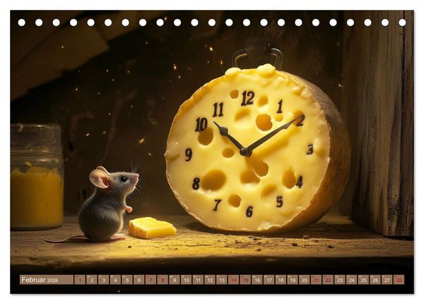 Produktbild: M&auml;use w&uuml;rden K&auml;se kaufen (Tischkalender 2026 DIN A5 quer), CALVENDO Monatskalender