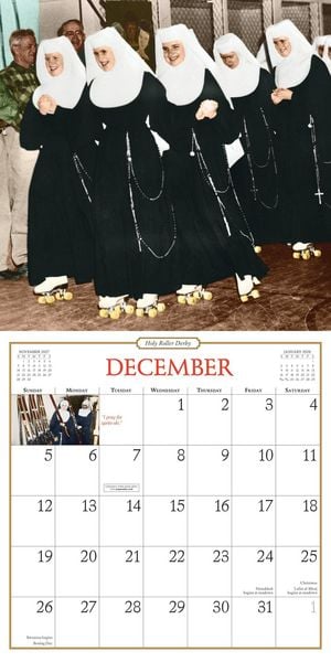 Produktbild: Nuns Having Fun Wall Calendar 2027