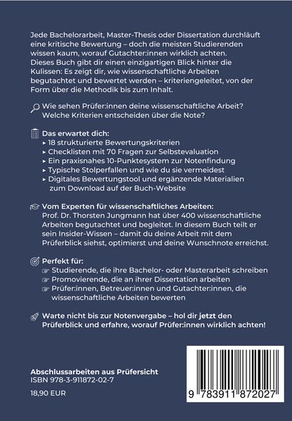 Produktbild: Abschlussarbeiten aus Pr&uuml;fersicht