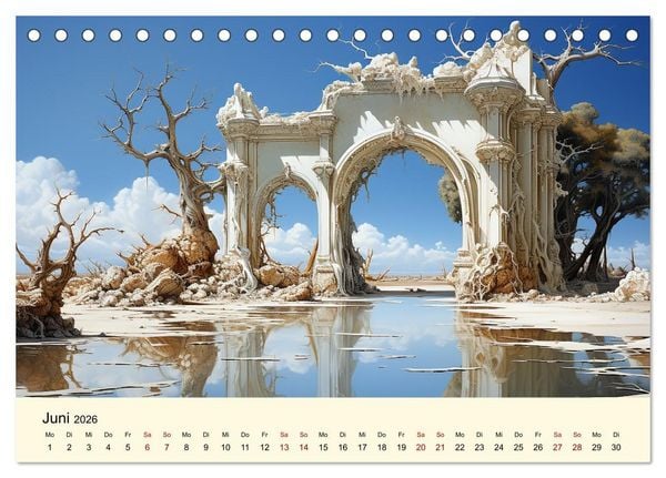 Produktbild: Surreale W&uuml;ste (Tischkalender 2026 DIN A5 quer), CALVENDO Monatskalender