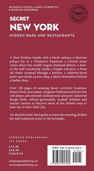 Produktbild: Secret New York - Hidden Bars & Restaurants