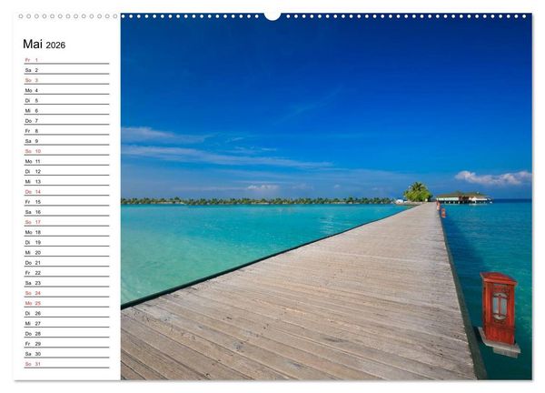 Produktbild: S&uuml;dsee-Inseln. Von Fidschi bis Bora Bora (Wandkalender 2026 DIN A2 quer), CALVENDO Monatskalender