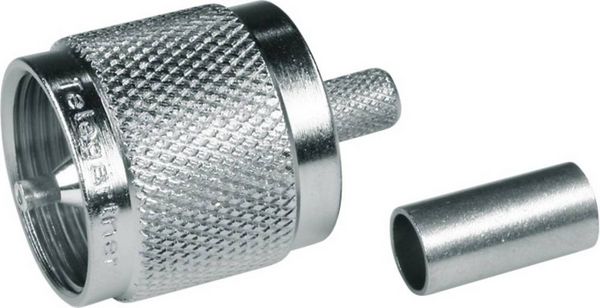 Produktbild: Teleg&auml;rtner 100024323 100024323 UHF-Steckverbinder Stecker, gerade 50Ω 1St.