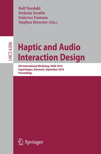 Produktbild: Haptic and Audio Interaction Design