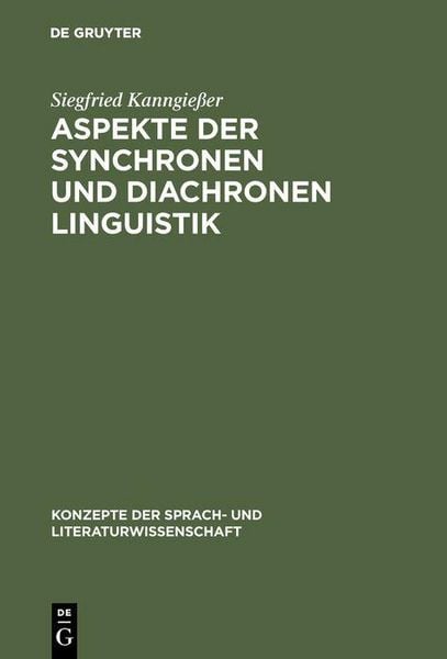 Produktbild: Aspekte der synchronen und diachronen Linguistik