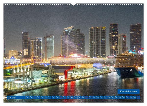 Produktbild: Kunterbuntes Miami (Wandkalender 2026 DIN A2 quer), CALVENDO Monatskalender