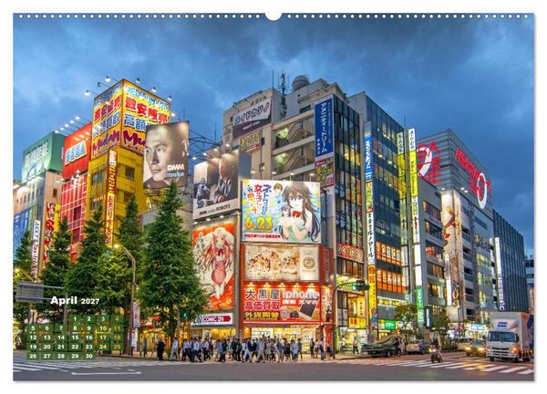 Produktbild: Tokio: Lichter einer Stadt (Wandkalender 2027 DIN A2 quer), CALVENDO Monatskalender