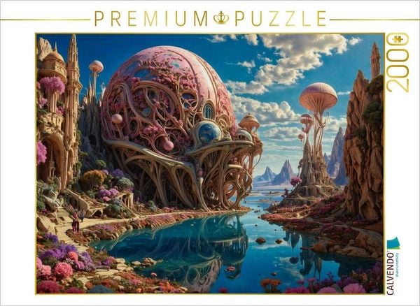 CALVENDO Puzzle Architektur der Myzelien: Wenn Pilze zu Kathedralen des Lichts werden | 2000 Teile Lege-Größe 90 × 67 cm Foto-Puzzle für glückliche Stunden