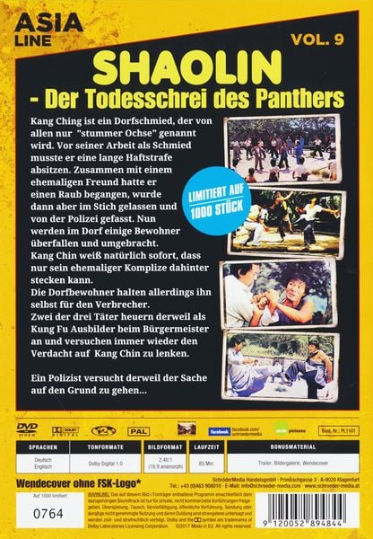 Produktbild: Shaolin - Der Todesschrei des Panthers [LE]