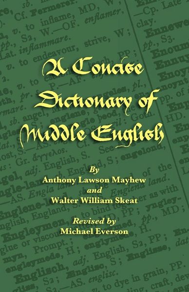 Produktbild: A Concise Dictionary of Middle English